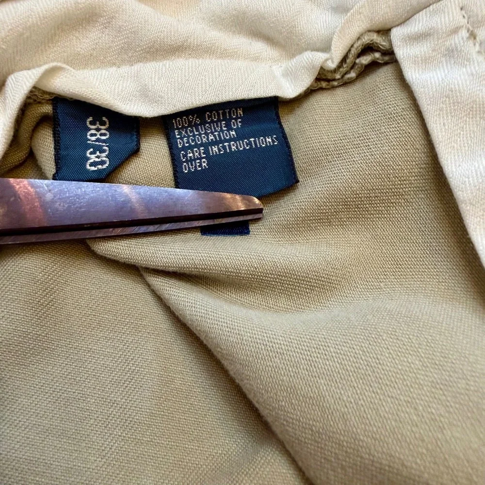 Polo Ralph Lauren Preston Pants‎ Khaki Chinos Tan Beige 38x30 VTG Classic Fit